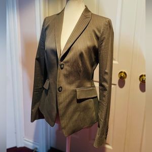 Club Monaco Pinstriped Grey Blazer
